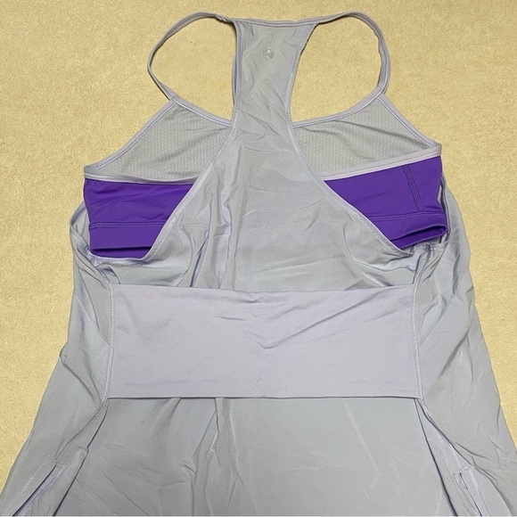 Lululemon 2 in 1 Tank top lavender purple Size 8 - Picture 4 of 8